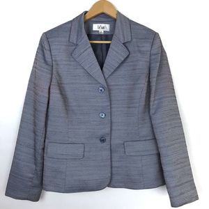 Le Suit Women's Woven Blazer Gray Size 12